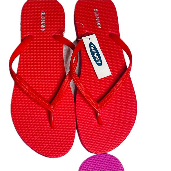 4 Pairs Old Navy Women's Thong Flip Flops Spring/Summer, Multi Color - Size 9 - Picture 4 of 6